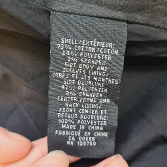 RW&CO Stretch Lining Womens Black Suit Blazer Size 0 One Button Stylish Chic - Picture 4 of 16